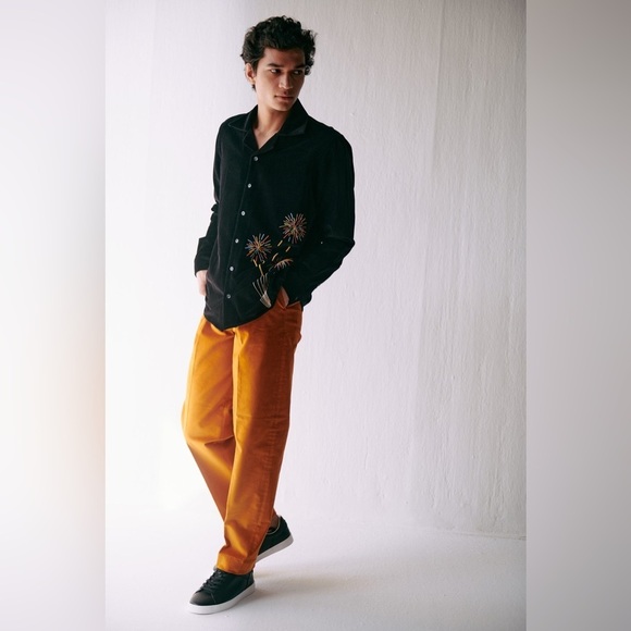 Perte D'Ego Fireworks Embroidered Shirt New With Tags Size Small - Picture 2 of 16